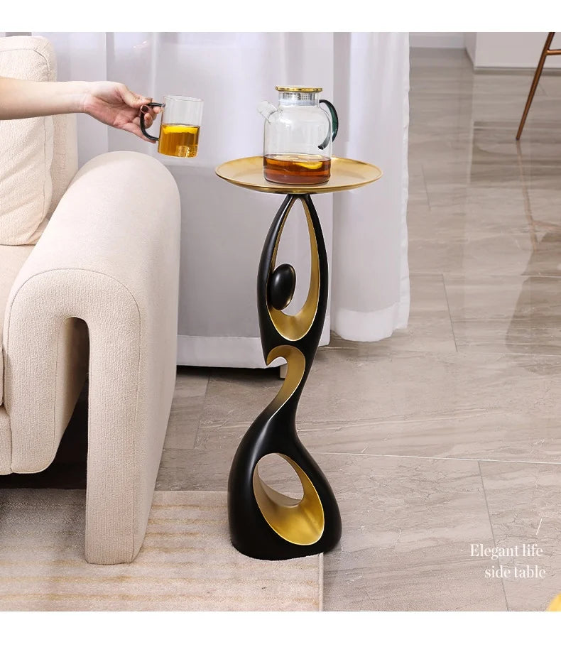 Creative Home Decor Art Abstract Sofa Side Table Light Luxury Living Room Porch Decoration Corner Table Designer Furniture Taj Home Store