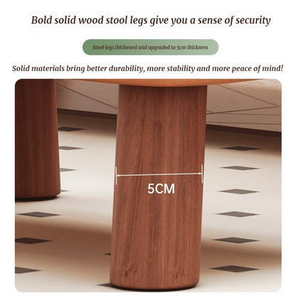 Home-use Small Stool, Living Room Minimalist Sofa Stool, Coffee Table Stool, Creative Leather Footstool, Square Stool, Small Taj Home Store