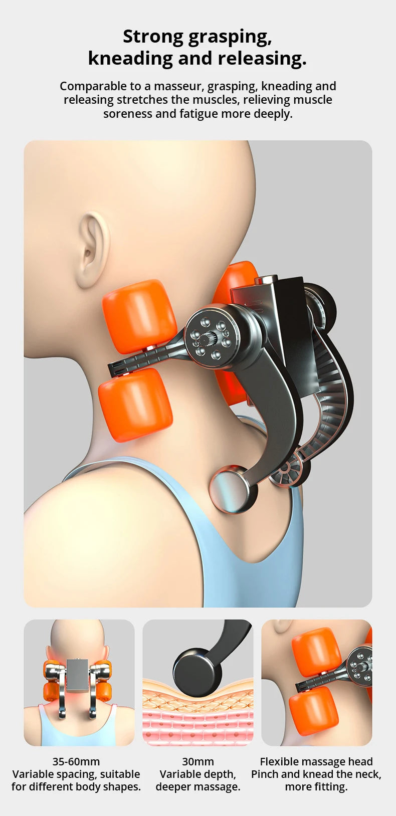 3D Multifunctional Waist and Back Massage Chair Shoulder and Cervical Kneading Tuina Hips Vibration Full Body Massager Taj Home Store