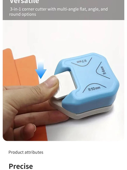 Three-in-one Corner Rounders Corner Embosser Corner Cutter, DIY Photo Card Business Card Cutter round Cutter Paper Cutter Taj Home Store