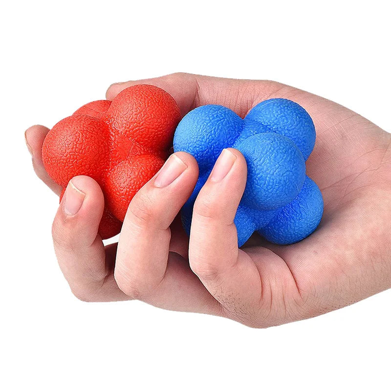 Rubber Bounce Reaction Balls for Hand Eye Coordination Speed Reflex Training Sensory Indoor Oudtoor Sports Exercise Kid Adults Taj Home Store