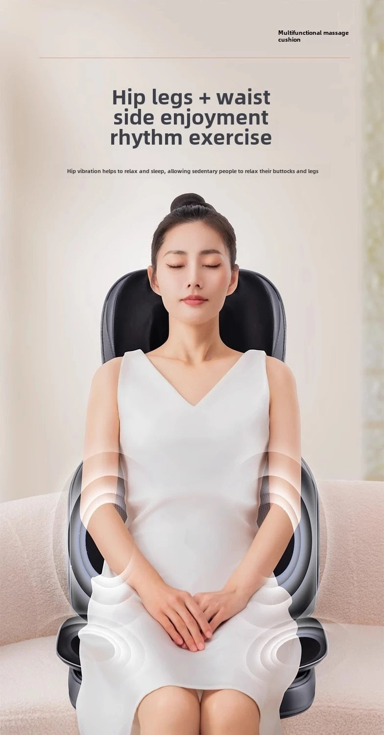 Shiatsu Neck Back Massager with Heat, 2D ro 3D Kneading Massage Chair Pad, Adjustable Compression Seat Massager for Full Body