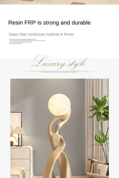 Home Decor Statue Abstract Art Ornaments Nordic Living Room Large Floor Luminous Sculpture Housewarming Gift Interior Figurines Taj Home Store