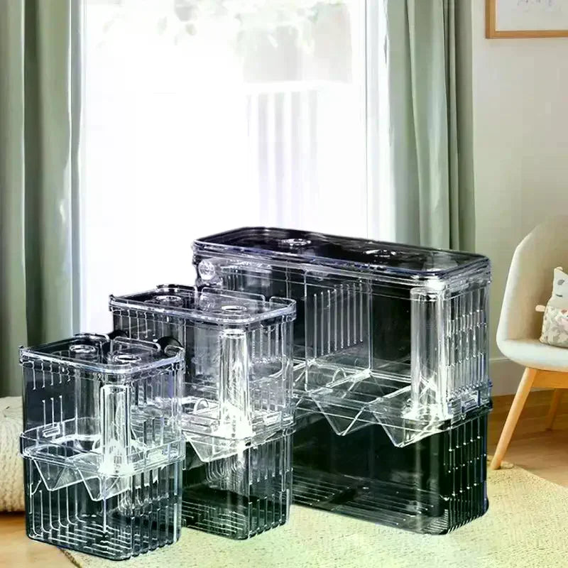 Acrylic isolation box, fish tank incubator, aquaculture box, aquarium supplies, peacock fish aquaculture box, aquarium Taj Home Store