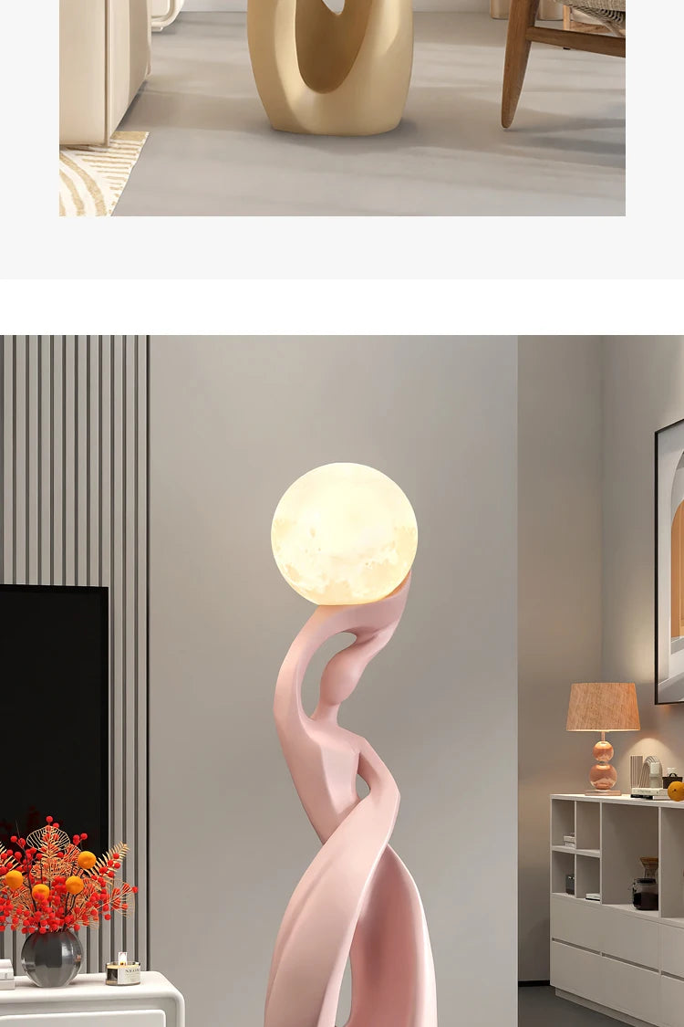 Home Decor Statue Abstract Art Ornaments Nordic Living Room Large Floor Luminous Sculpture Housewarming Gift Interior Figurines Taj Home Store