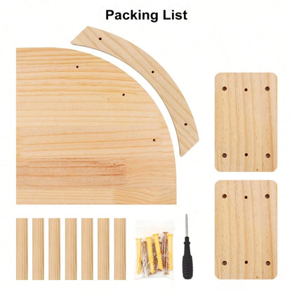 Cat Corner Shelf with 3 Steps Set Wall Mounted Cat Bed Perches Hammock for Sleeping Climbing Scratching Pet Wooden Furniture Taj Home Store