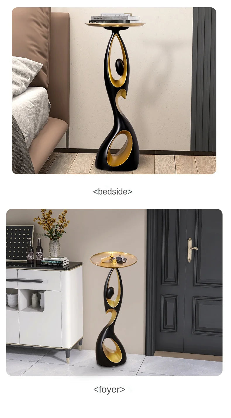 Creative Home Decor Art Abstract Sofa Side Table Light Luxury Living Room Porch Decoration Corner Table Designer Furniture Taj Home Store