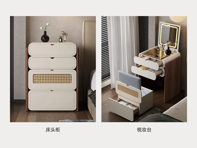 Dressing Table Bedroom Minimalist Design New Mini Bedside Table Storage Elegant Stylish Coiffeuse Maquillage Meuble Furniture Taj Home Store