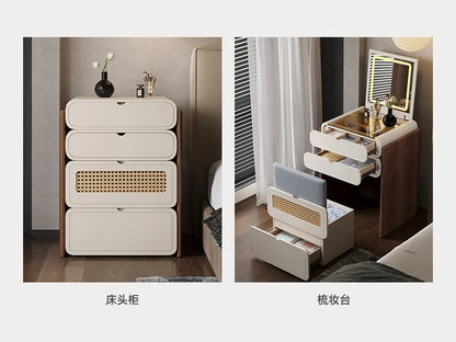 Dressing Table Bedroom Minimalist Design New Mini Bedside Table Storage Elegant Stylish Coiffeuse Maquillage Meuble Furniture Taj Home Store