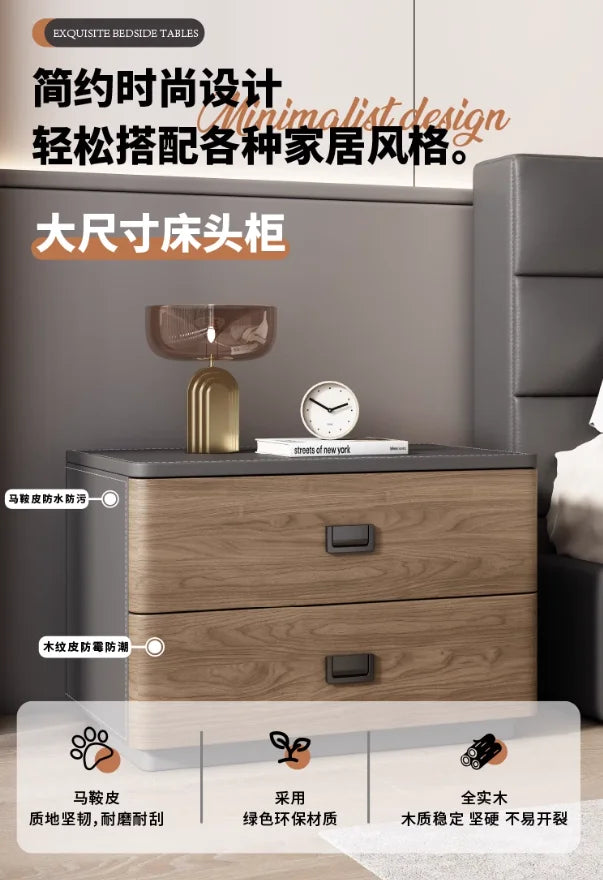 Bedroom Storage Bedside Table Italian Style Space Saving Bedside Tables Aesthetic Modern Mesitas De Noche Home Furniture Taj Home Store