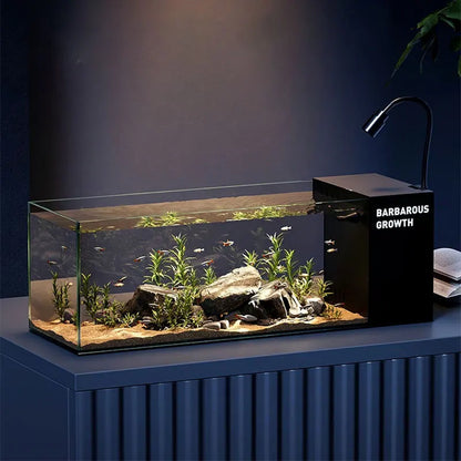 Rectangular 220V aquarium made of eco-friendly acrylic and glass, suitable for aquatic use Taj Home Store