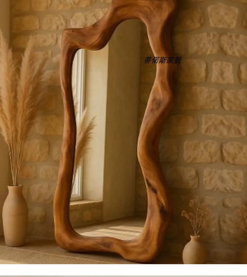 Irregular Makeup Mirror Aesthetic Art Modern Women Design Standing Mirror Macrame Cool Dekoracyjne Lustra House Accessories Taj Home Store