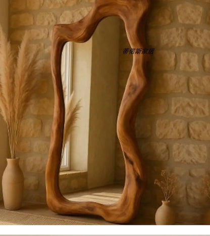 Irregular Makeup Mirror Aesthetic Art Modern Women Design Standing Mirror Macrame Cool Dekoracyjne Lustra House Accessories Taj Home Store