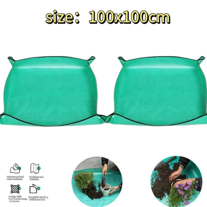 Waterproof Foldable Planting Mat Garden Mat Garden Potting Pad for Flowerpot Transplanting Mixing Soil Plant Pruning Garden Tool Taj Home Store