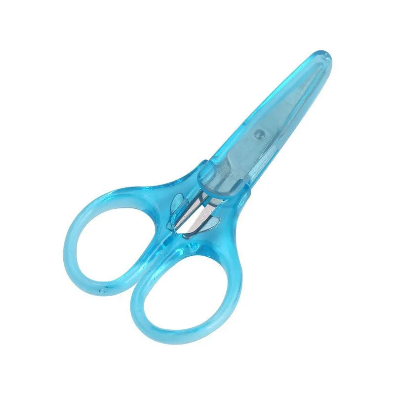 1pc Compact Precision Craft Scissors Sharp Stainless Steel Blades with Protective Cap For Paper Cutting Scrapbooking Sewing Taj Home Store