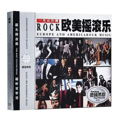 European And American Classic English Rock Music Song Cd Set Selected Car Cd Record 3cd Taj Home Store