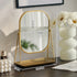 Rotating makeup mirror, light luxury style desktop with chassis, can store large makeup mirror, home dressing table mirror Taj Home Store