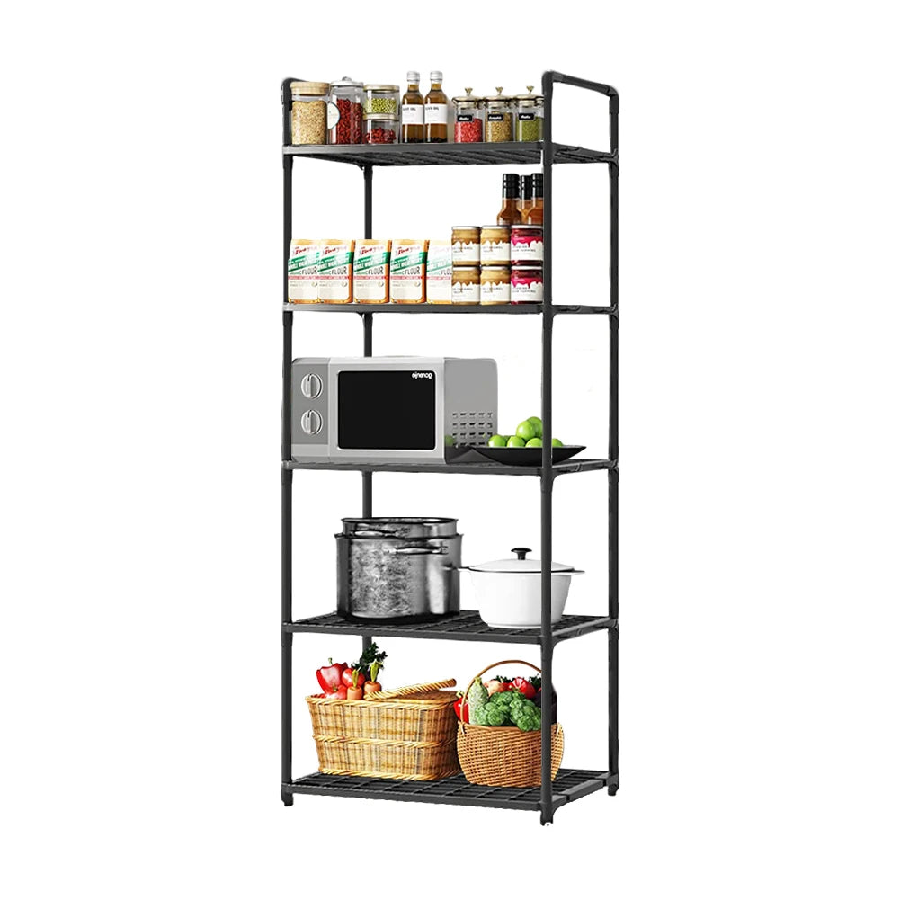 5 Tier Shelving Unit Adjustable Storage Shelf 66 Lbs Capacity Standing Shelf for Kitchen Pantry Closet Bathroom Laundry Garage Taj Home Store