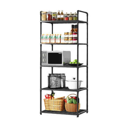 5 Tier Shelving Unit Adjustable Storage Shelf 66 Lbs Capacity Standing Shelf for Kitchen Pantry Closet Bathroom Laundry Garage Taj Home Store