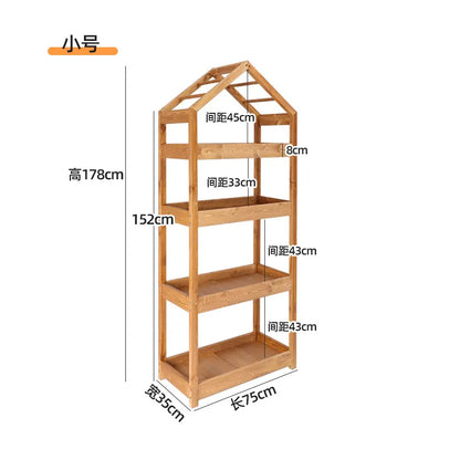 Garden Black Plant Stands Wooden Pots Shelf Patio Plant Stands Flower Outside Giardino Arredamento Esterno Terrace Furniture Taj Home Store