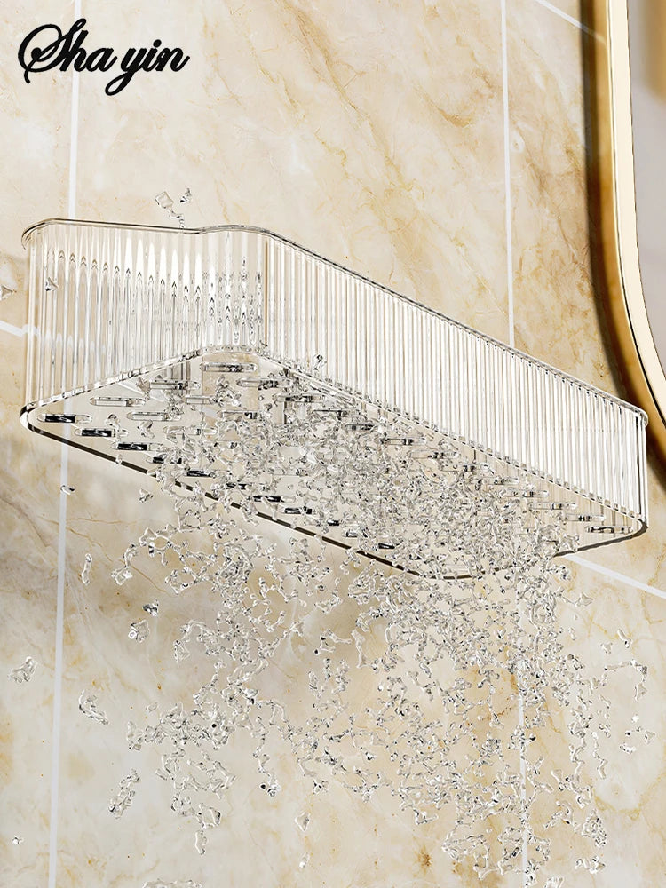 Bathroom Storage Rack Wall Mounted Toilet Washroom Washroom Washbasin Wall Organizing Storage Basket Taj Home Store