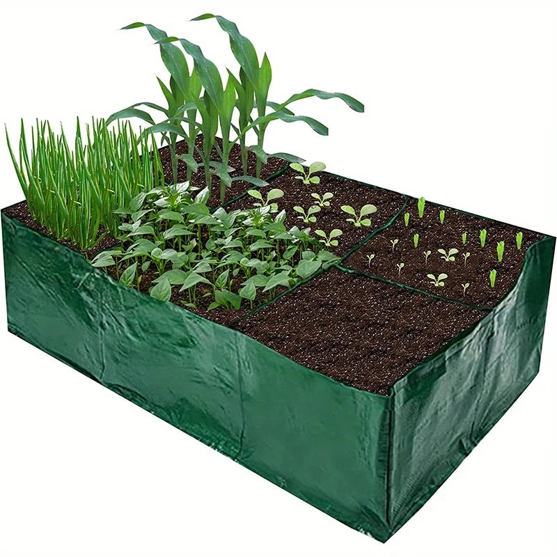 4/6/8 Grids Grow Bag Plant Garden Planter Vegetable Flower Nursery Pot Flowerpot Round Cultivation Growth Container Outdoor ﻿ Taj Home Store
