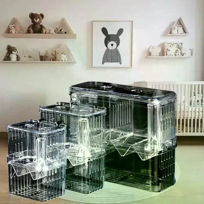 Acrylic isolation box, fish tank incubator, aquaculture box, aquarium supplies, peacock fish aquaculture box, aquarium Taj Home Store
