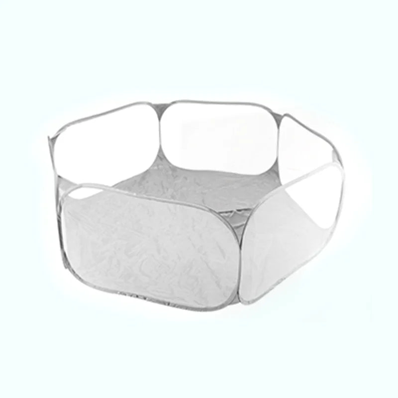 120cm Hexagon Children Ball Pool with Basketball Hoop Portable Foldable Kid Playpen Playground Gym Play Mat Baby Sport Education Taj Home Store