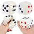 2.56" Squishies Dice Kawaii Soft Slow Rising Large 6-Sided Dice with Dots Stress Relief Kids Toys Collection Decorative Props Taj Home Store