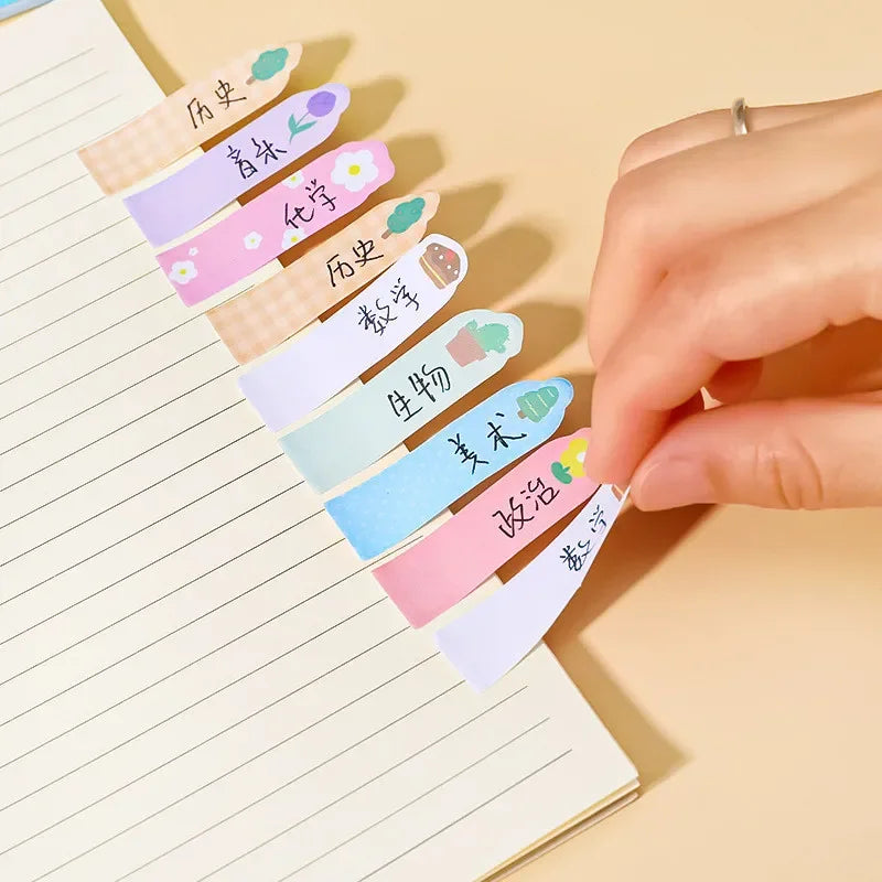 Creative Cute Cartoon Animal Index Stickers Stationery Notebook High Appearance Convenience Stickers Student Supplies Taj Home Store