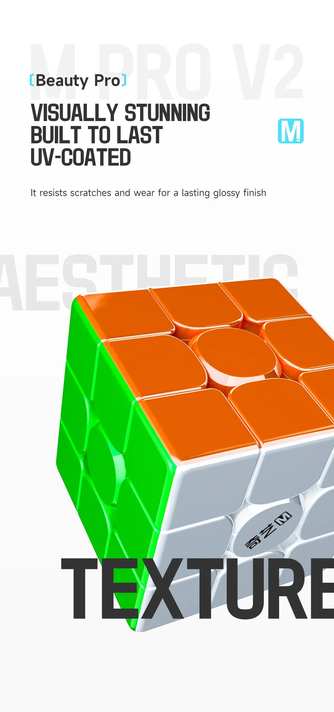 [JudyCube] QIYI M PRO Series Qiyi M PRO V2 Pioneer UV 3X3 Magnetic Magic Speed Cube QIYI Magnetic Fidget Toys Children&