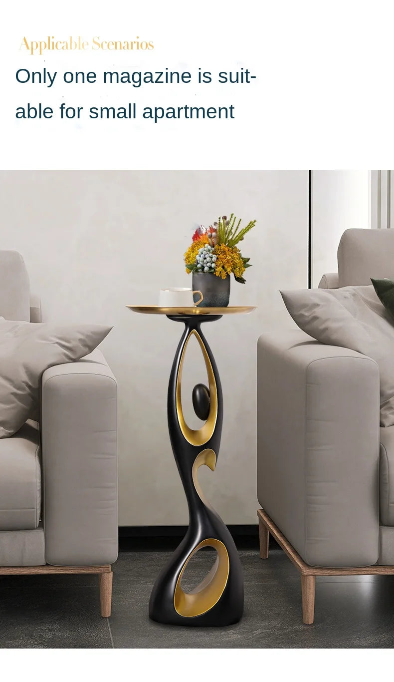 Creative Home Decor Art Abstract Sofa Side Table Light Luxury Living Room Porch Decoration Corner Table Designer Furniture Taj Home Store