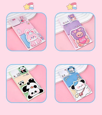 Lovely Animal Panda Rabbit Bear Dog Sticky Notes Memo Pad Paper School Supplies Planner Stickers Stationery Taj Home Store