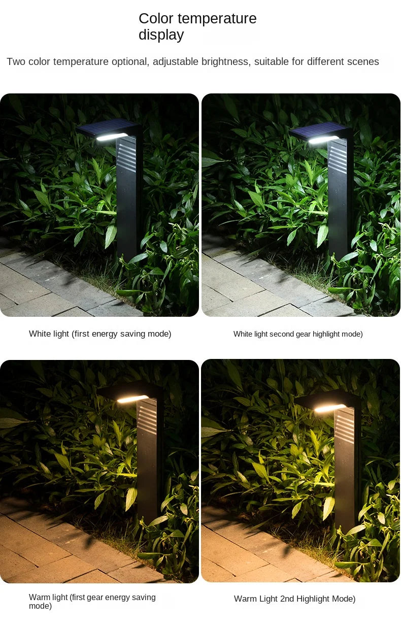 Solar Courtyard Lights Household Outdoor Landscape Lights Park Road Waterproof Lawn Lights Garden Floor Plug-in Lights Taj Home Store