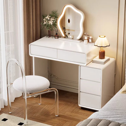 Bedroom Women Dressing Table Luxury Wood Storage Mirror Hairstyle Dressing Table Home White Muebles De Dormitorio Furniture Taj Home Store
