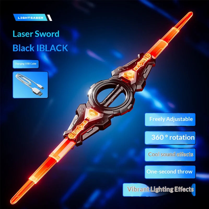 Fire spinning sword, double-edged light sword, children&