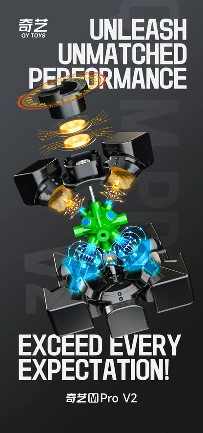 [JudyCube] QIYI M PRO Series Qiyi M PRO V2 Pioneer UV 3X3 Magnetic Magic Speed Cube QIYI Magnetic Fidget Toys Children&