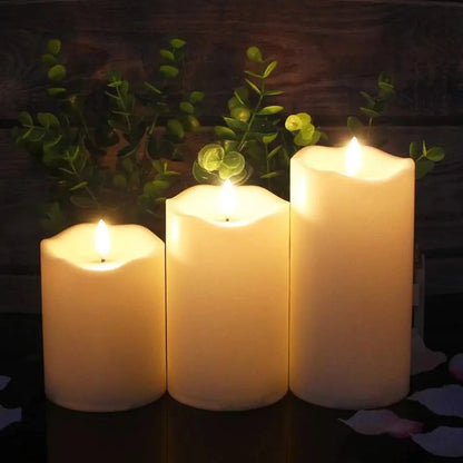 Flameless LED Candles with Remote Control and Timer Battery Operated Flickering Candle for Home Party Wedding Christmas Decor Taj Home Store