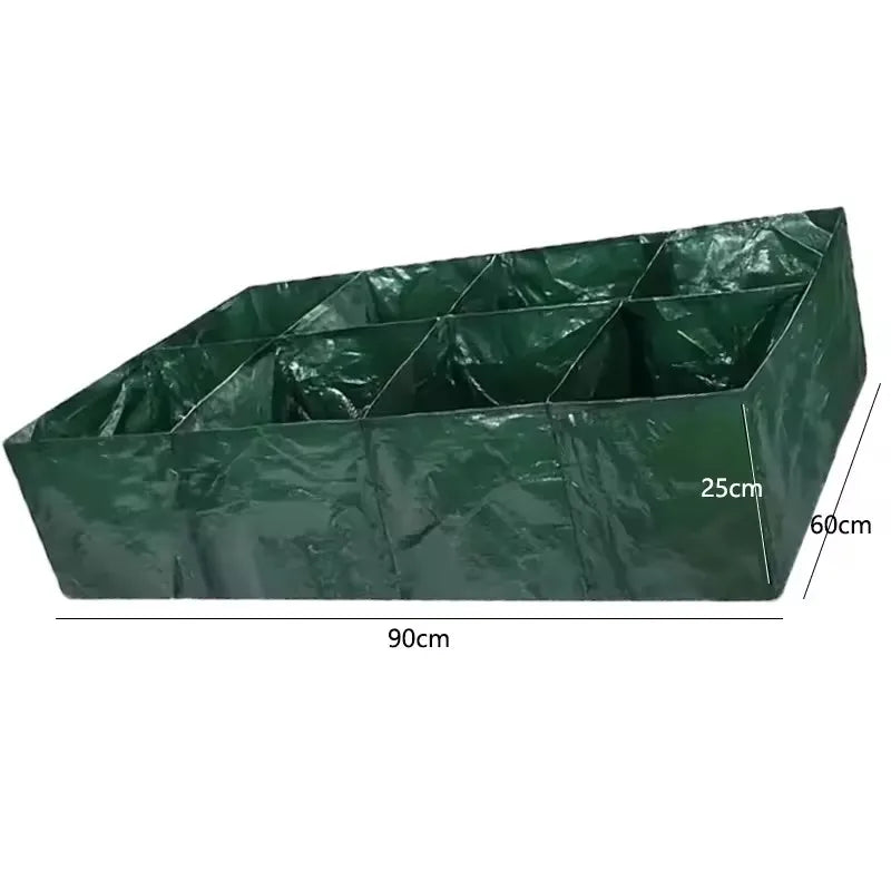 4/6/8 Grids Grow Bag Plant Garden Planter Vegetable Flower Nursery Pot Flowerpot Round Cultivation Growth Container Outdoor ﻿ Taj Home Store