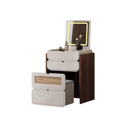 Dressing Table Bedroom Minimalist Design New Mini Bedside Table Storage Elegant Stylish Coiffeuse Maquillage Meuble Furniture Taj Home Store