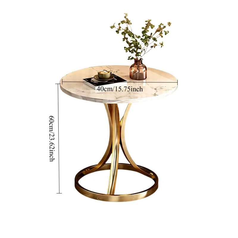 Creative living room side table, coffee table, small round coffee table, modern decorative bedside table, bedroom coffee Taj Home Store