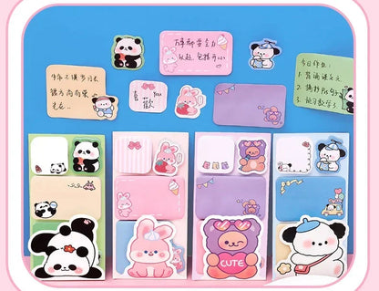 Lovely Animal Panda Rabbit Bear Dog Sticky Notes Memo Pad Paper School Supplies Planner Stickers Stationery Taj Home Store