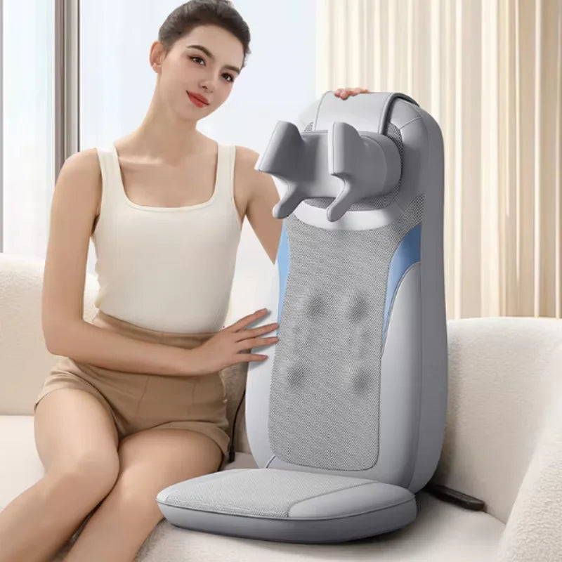 3D Multifunctional Waist and Back Massage Chair Shoulder and Cervical Kneading Tuina Hips Vibration Full Body Massager Taj Home Store