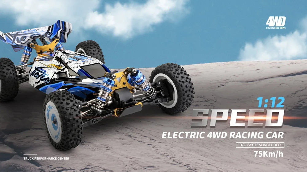 WLtoys 124017 (V2) RC Car Vehicle - Brushless Remote Control Vehicle 1:12 suitable for adults, RTR 4WD off-road drift vehicle Taj Home Store