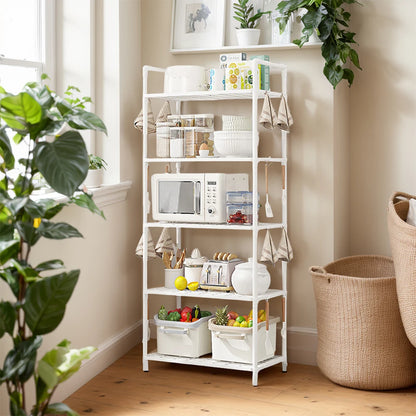 5 Tier Shelving Unit Adjustable Storage Shelf 66 Lbs Capacity Standing Shelf for Kitchen Pantry Closet Bathroom Laundry Garage Taj Home Store
