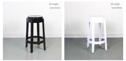 Chic Transparent Acrylic Bar Stool Modern Fashion High Seat Simple Plastic Bar Stool Design Taj Home Store