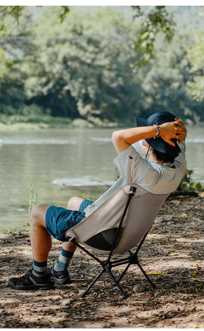 Naturehike Chair Foldable Chair Camping Lightweight Khaki Picnic BBQ Fishing Widen Chairs Outdoor Equipment Portable Taj Home Store
