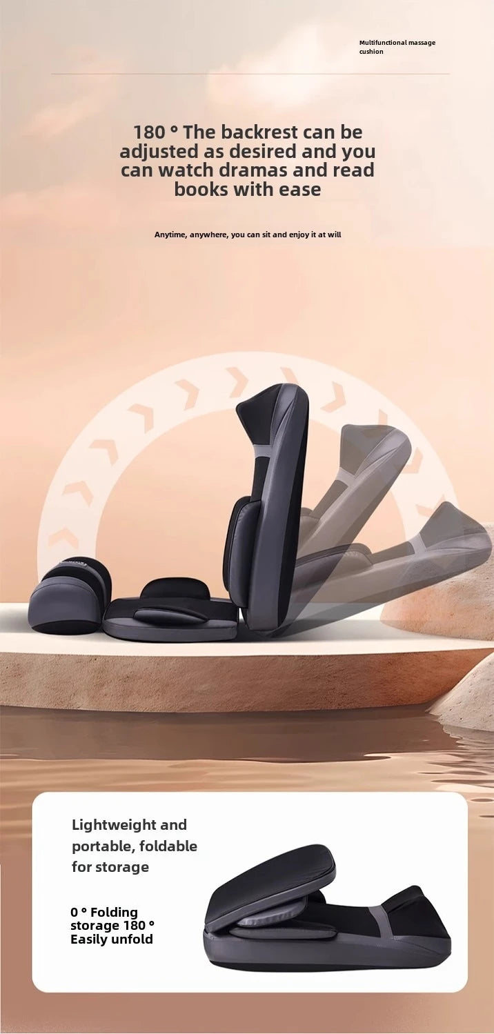 Shiatsu Neck Back Massager with Heat, 2D ro 3D Kneading Massage Chair Pad, Adjustable Compression Seat Massager for Full Body