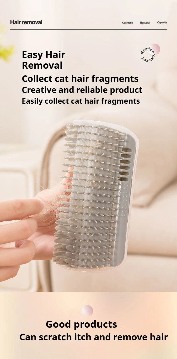Cat Corner Self Groomer Massage Brush Pet Hair Removal Comb Cat Scratcher Grooming Cleaning Tool For Cats Taj Home Store