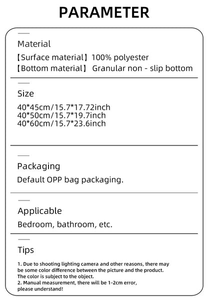 Bathroom Carpet 3-Piece Set Soft, Absorbent, Non-Slip, Microfiber Toilet Mat, U-Shaped Foot Pad Taj Home Store